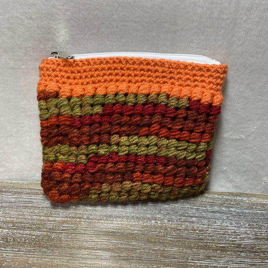 Crochet zipper pouch